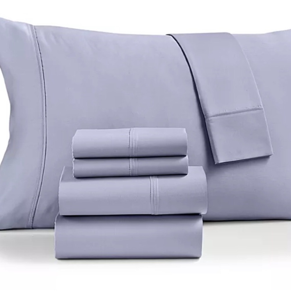 NEW Fairfield Square Brookline 1400 Thread Count 6 Pc. Set, Queen, Sky Blue